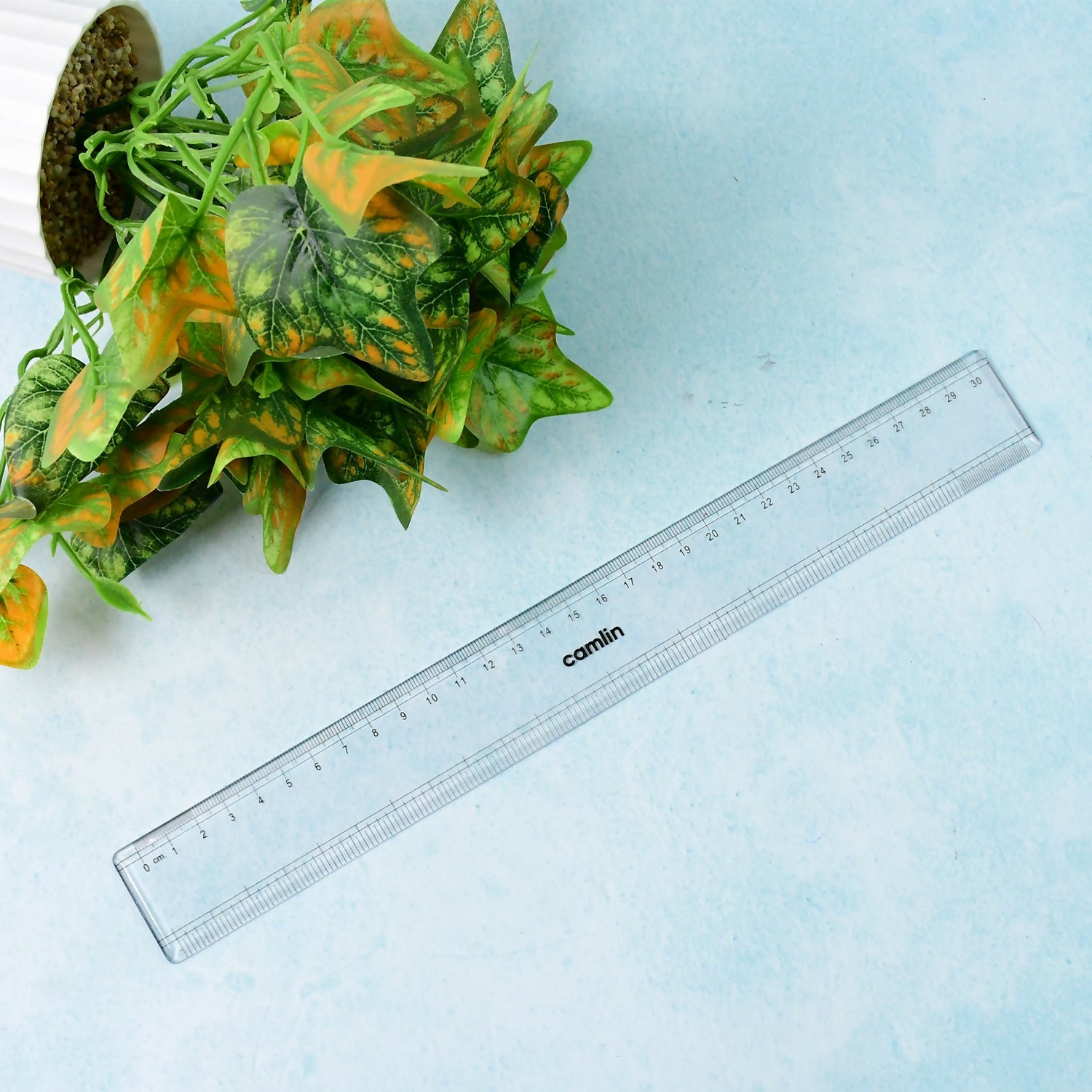 Camlin 30 cm Transparent Plastic Scale Ruler (1 Pc)