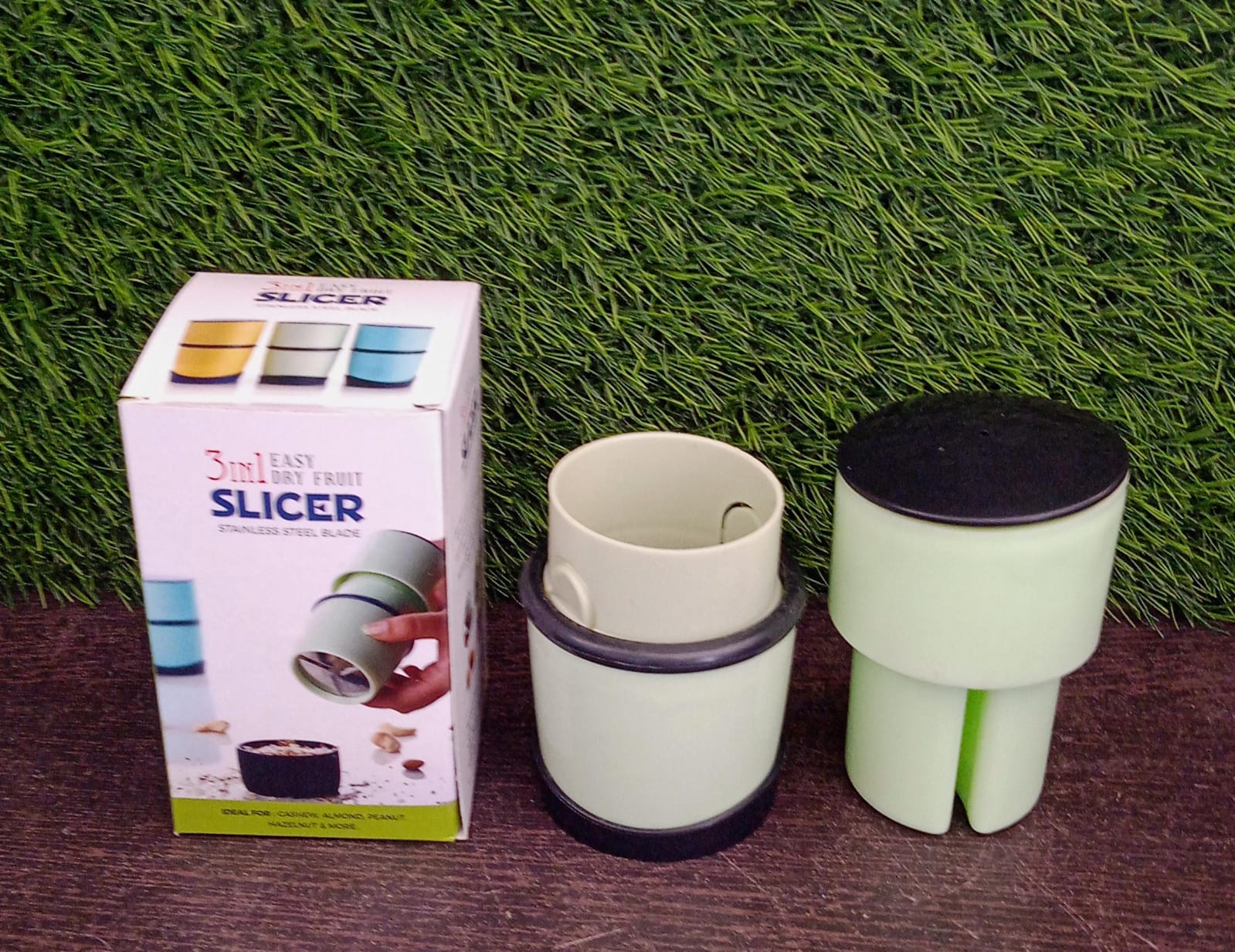 Customize Plastic Dry Fruit and Paper Mill Grinder Slicer - 3-in-1 Blade for Chocolate and Butter, Standard, Multicolor