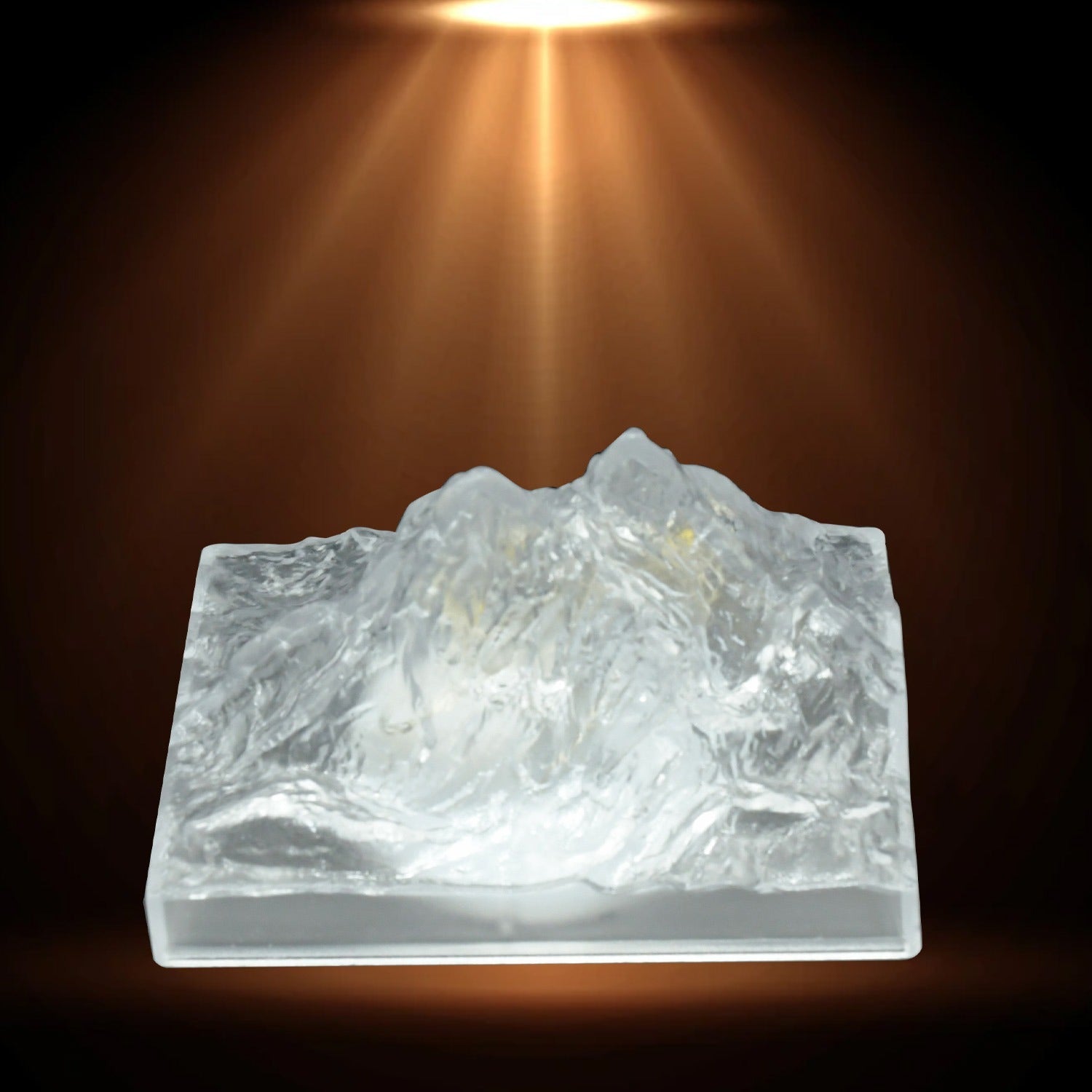 Unique Plastic Night Light: Flameless LED, Diwali (Iceberg Design, Gift)