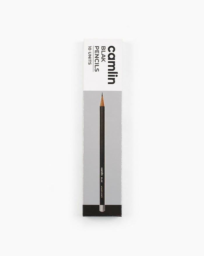Camlin Black Pencils – Pack of 10 Smooth Writing Graphite Pencils