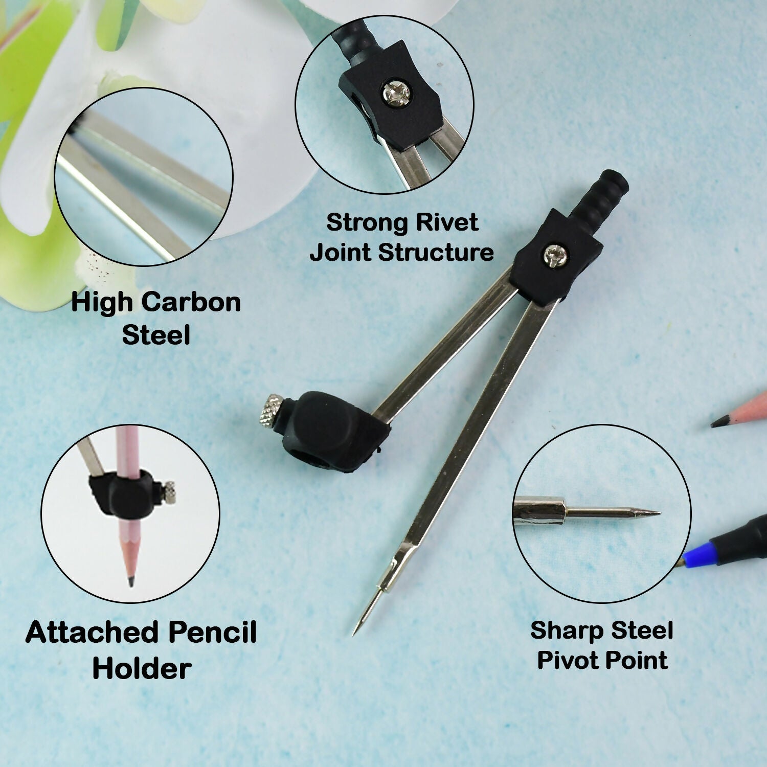 Camlin Compass - Precision Drawing Tool for Circles and Arcs