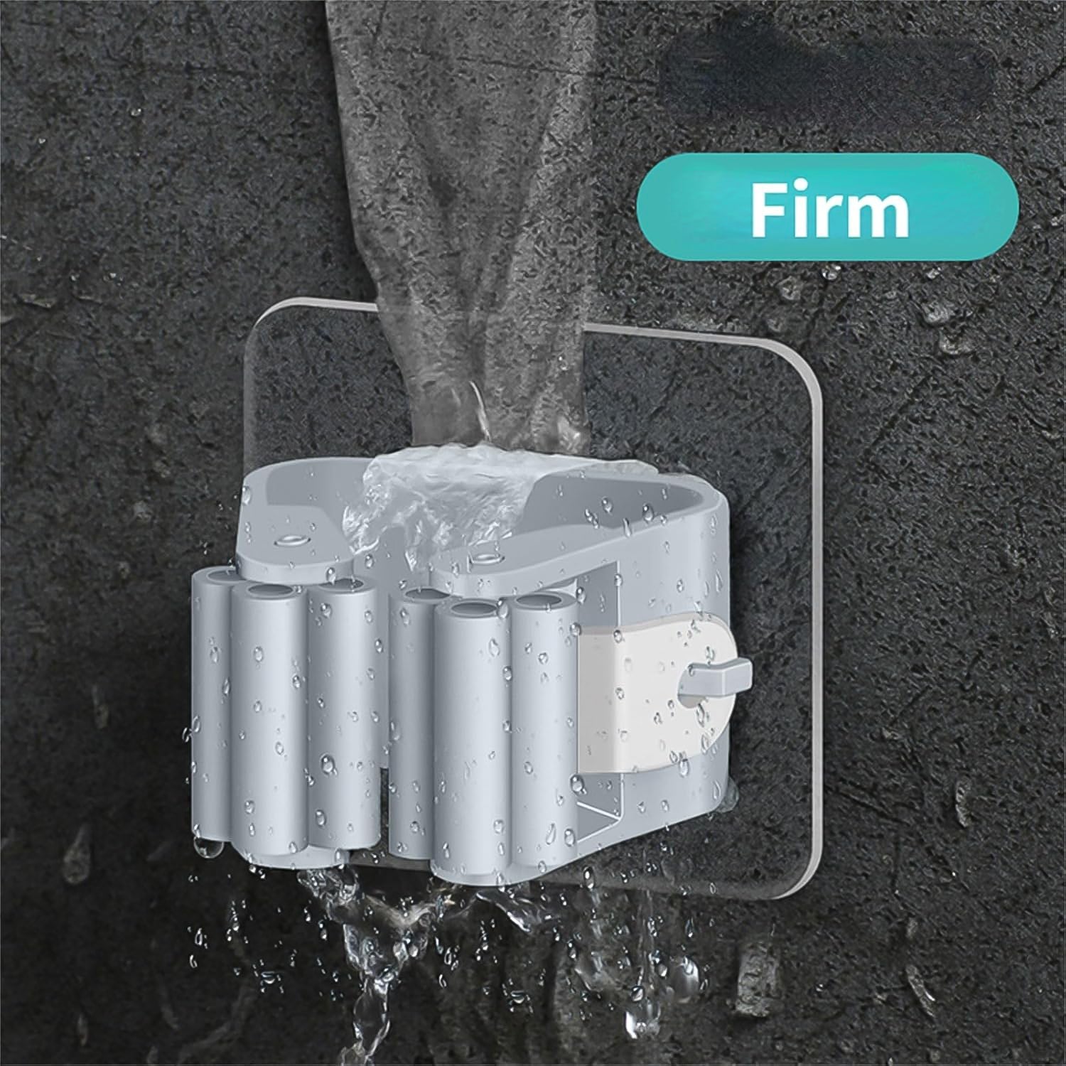 Self-Adhesive Mop and Broom Holder Clips (6 Pc Set)