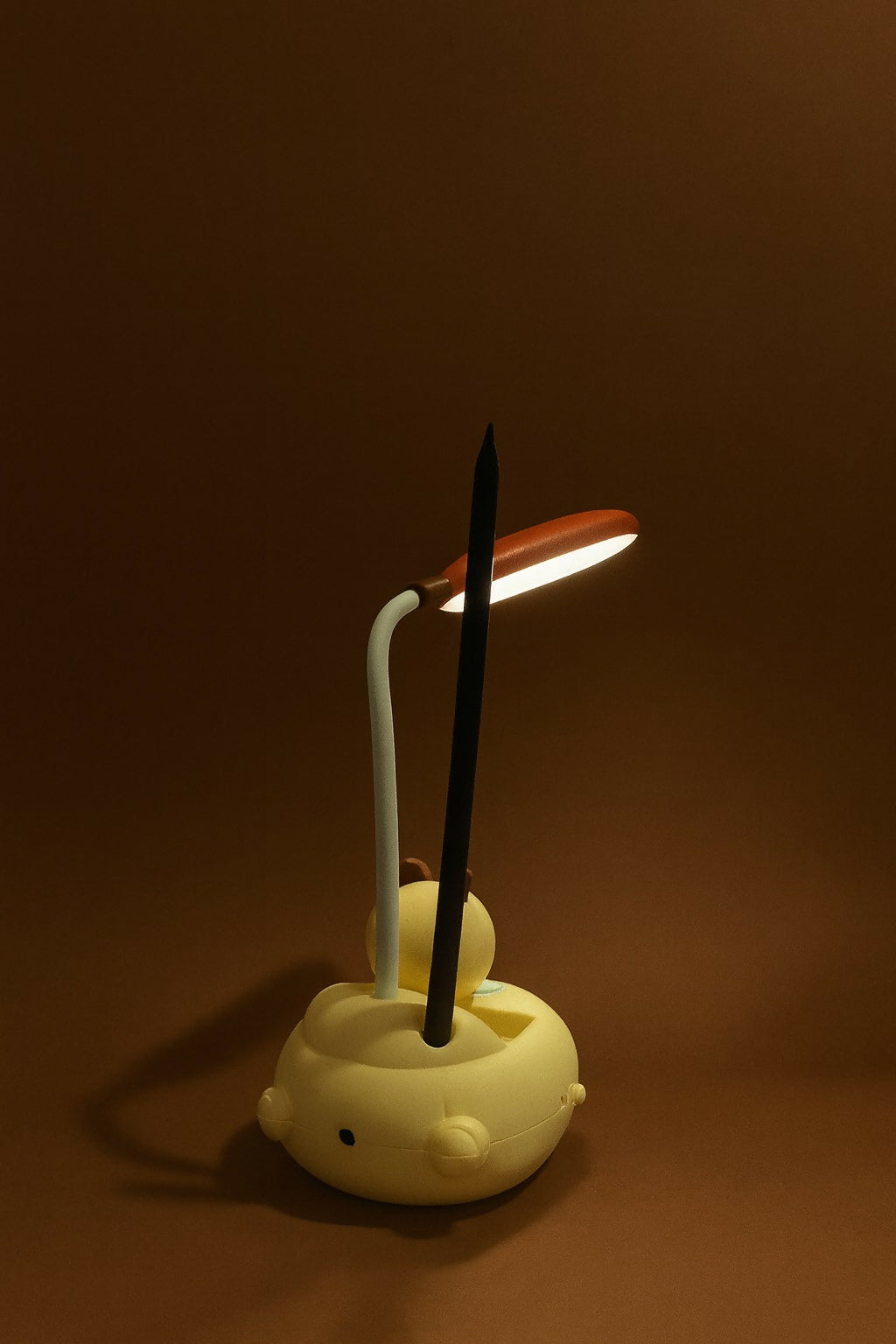 Adorable Astronaut Night Lamp with LED Desk Light – USB Rechargeable, 360° Flexible Hose, Eye-Caring Reading Light for Kids Bedroom, Study Table & Home Décor