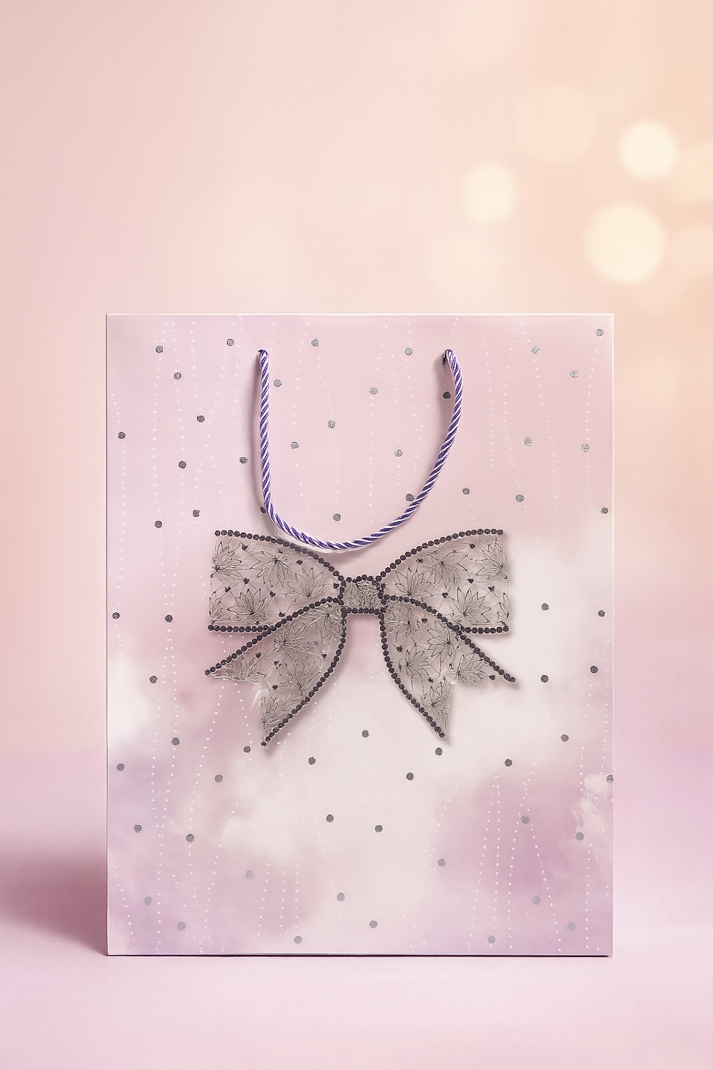 Luxury Designer Gift Bag Set – Set of 4 Elegant Reusable Paper Bags  Pink, Blue, Purple & Peach Pastel