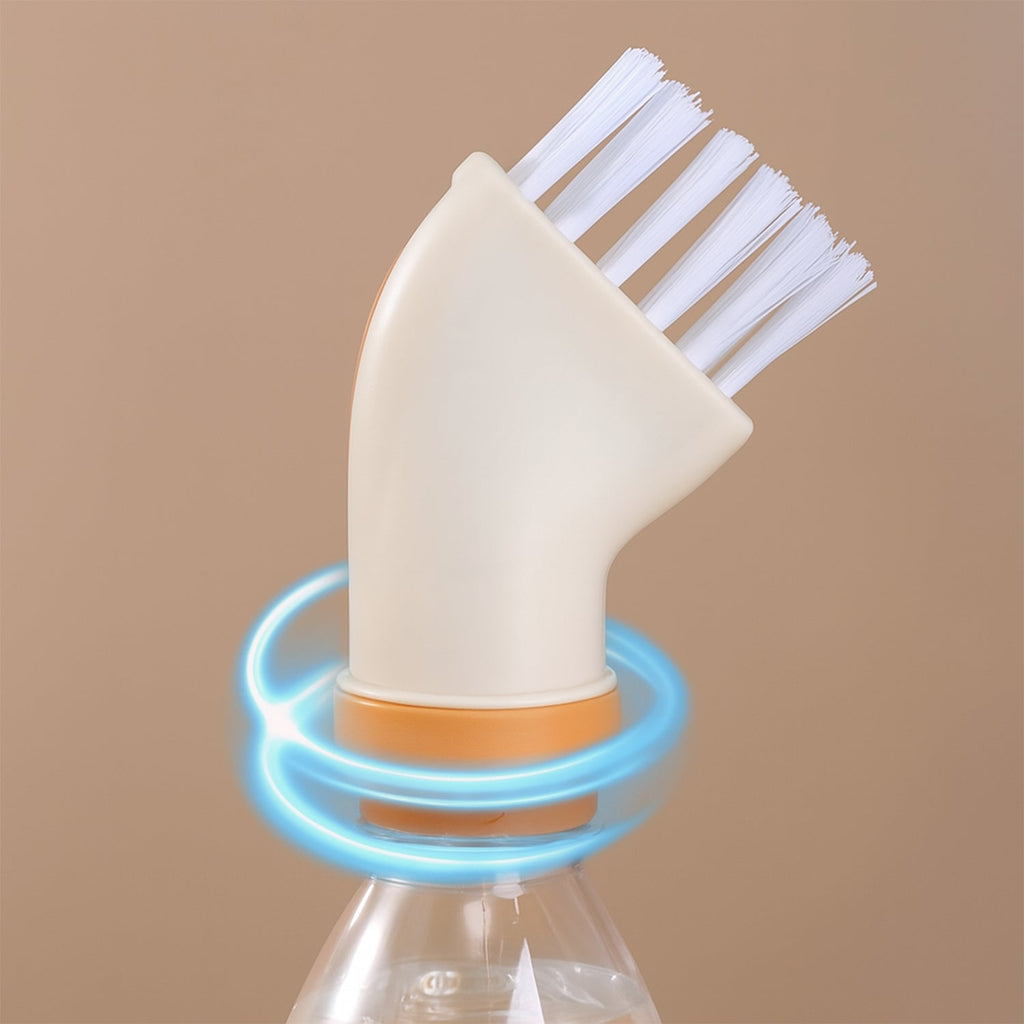 Multipurpose Bottle-Attachable Cleaning Brush for Kitchen and Bathroom (1 Pc)