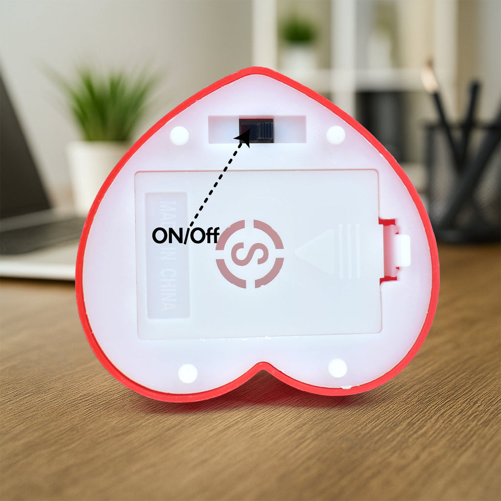 Cute Romantic Couple Love Showpiece with Heart Frame (1 Pc)