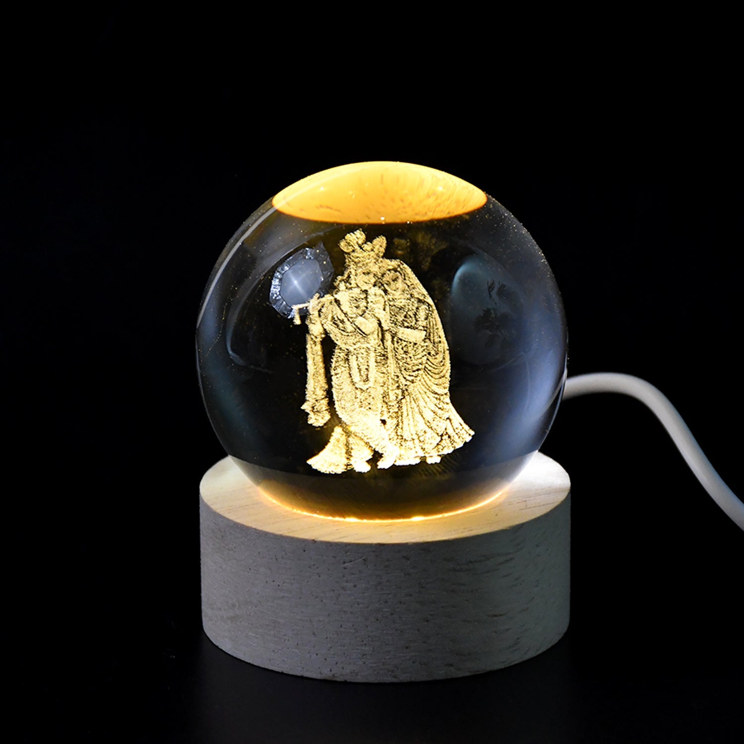 3D Crystal Ball lamps for Bedroom 3D Lamps for Home Decoration 3D Crystal Ball Night Light Gifts for Women Gifts for Men Room Decor Items for Bedroom for Friend and Family (1 Pc)