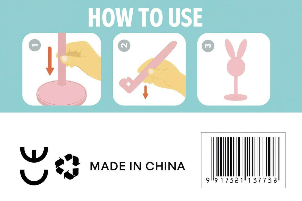 Cute Bunny Ear Design Mobile Phone Stand Holder – Adjustable Desk Mount for Smartphones, Tablets, and E-Readers – Sturdy & Stable Base with Non-Slip Pads – Lightweight Portable Stand for Home, Office & Study Table – Blue Color