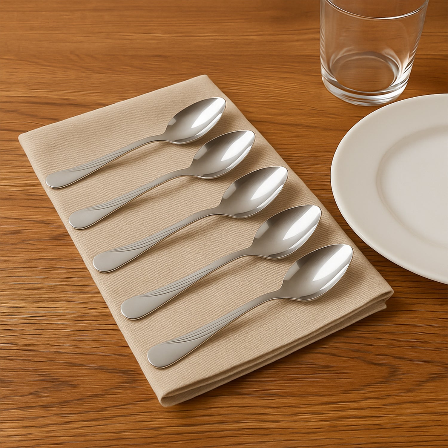 Supermom Diamond Stainless Steel Dining Spoon (6 Pc / Set)