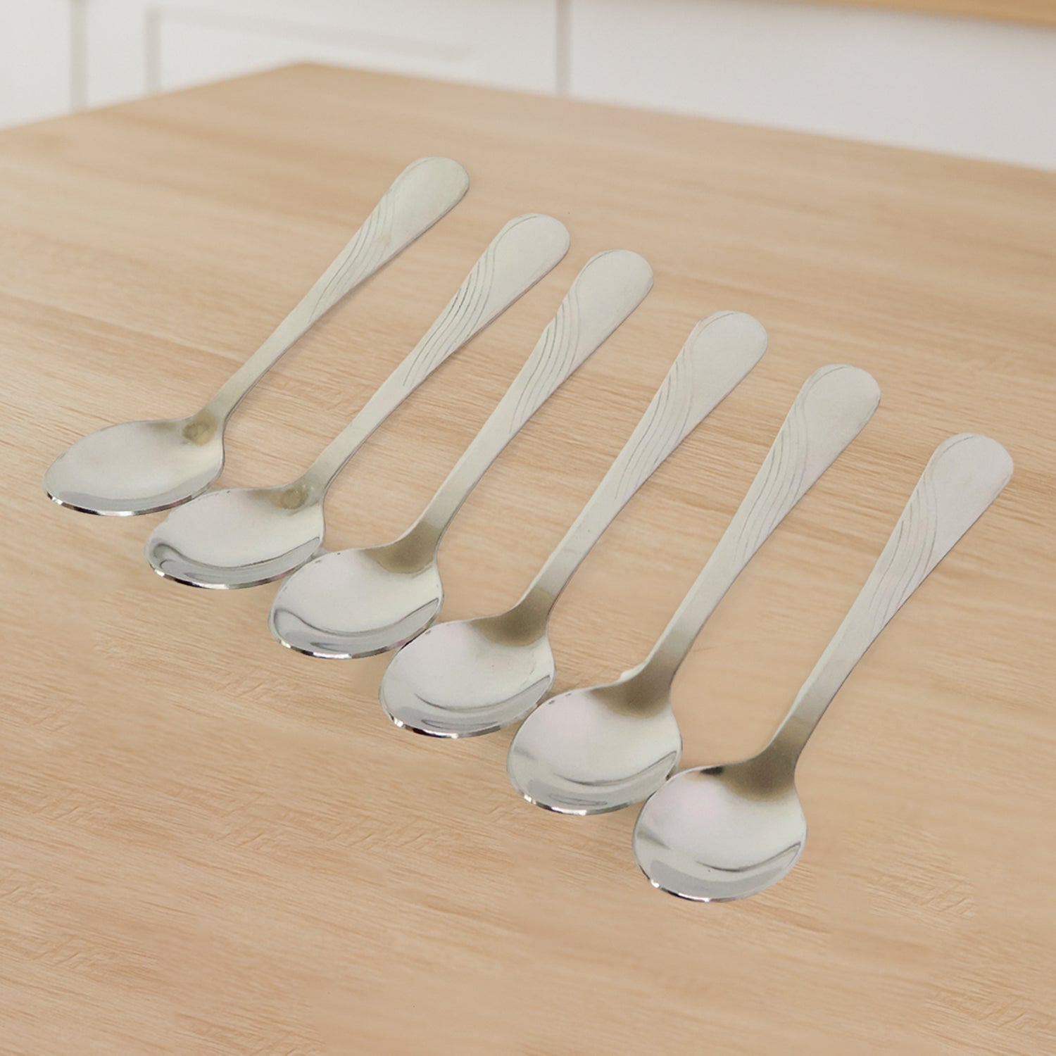 Supermom Diamond Stainless Steel Dining Spoon (6 Pc / Set)