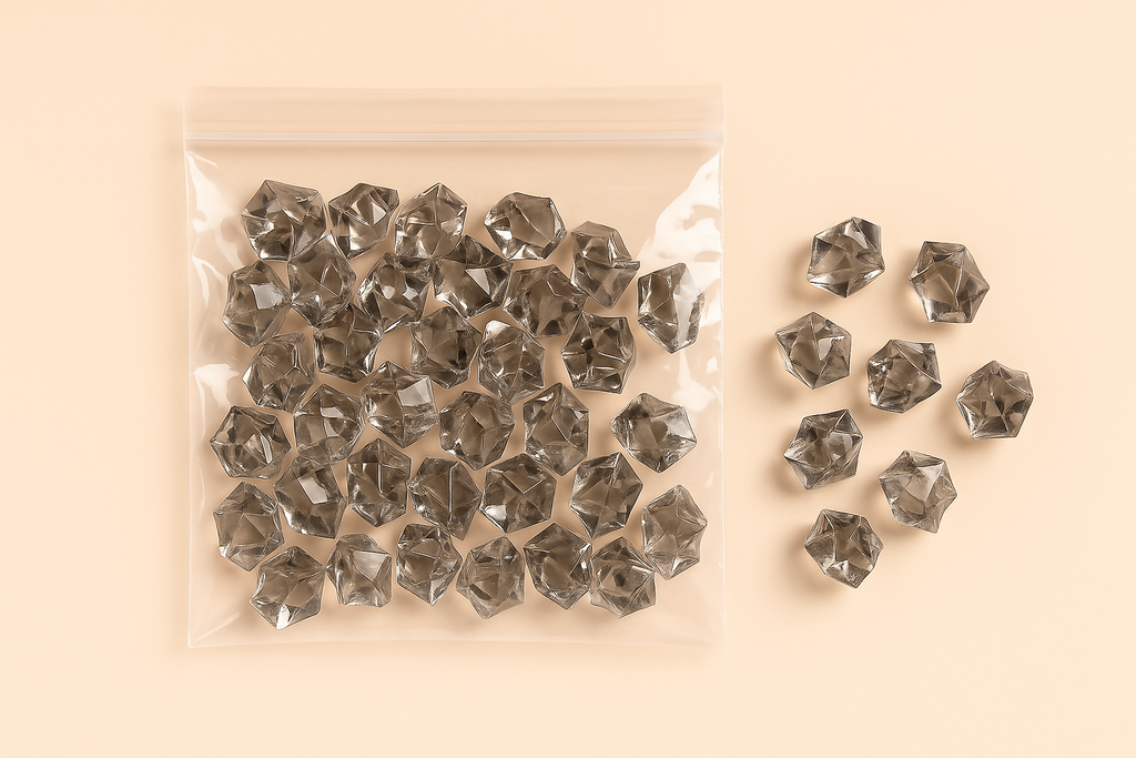 Clear Acrylic Diamond Gems – Decorative Crystal Stones for Vase Filler, Table Scatter & Craft Projects