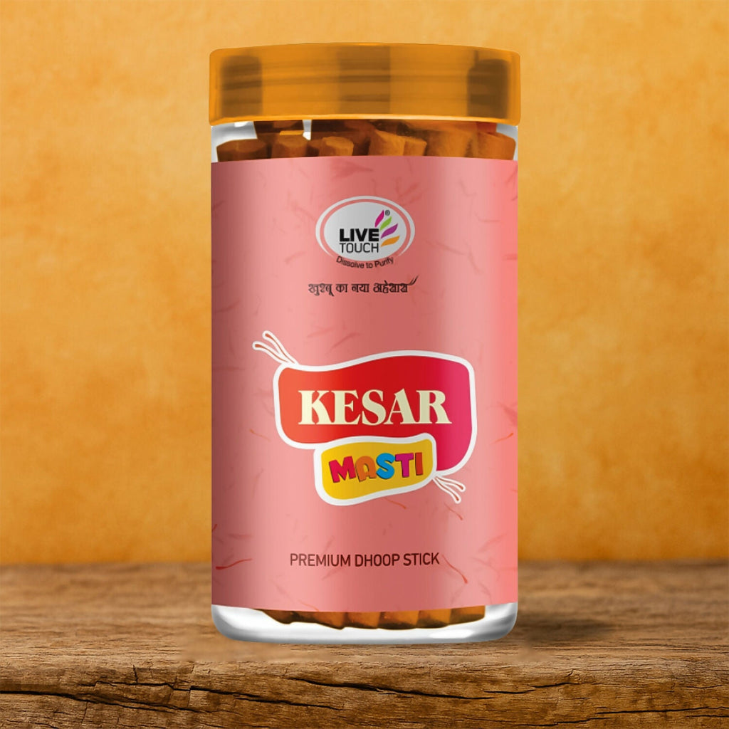 Live Touch Kesar Masti Premium Herbal Dhoop Stick