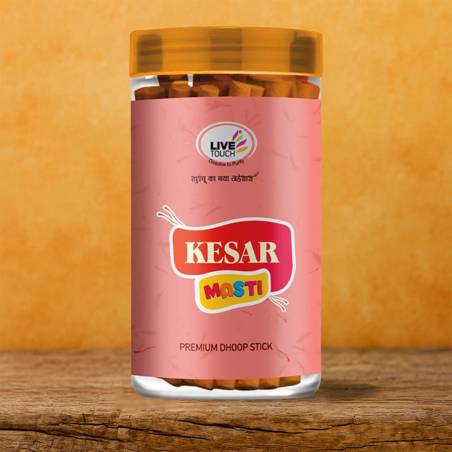 Live Touch Kesar Masti Premium Herbal Dhoop Stick