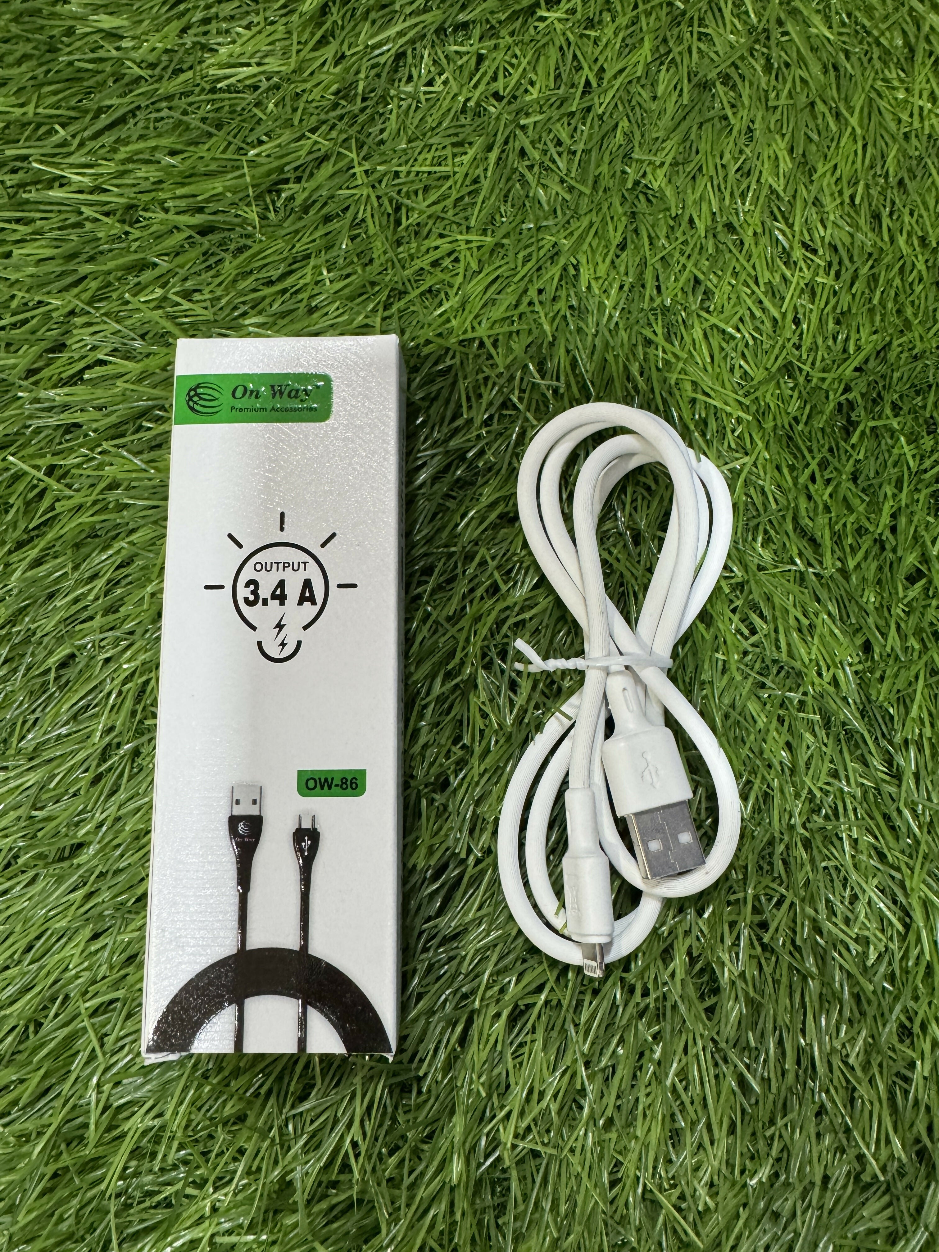 DATA CABLE 3.4A USB TO LIGHTNING ONWAY