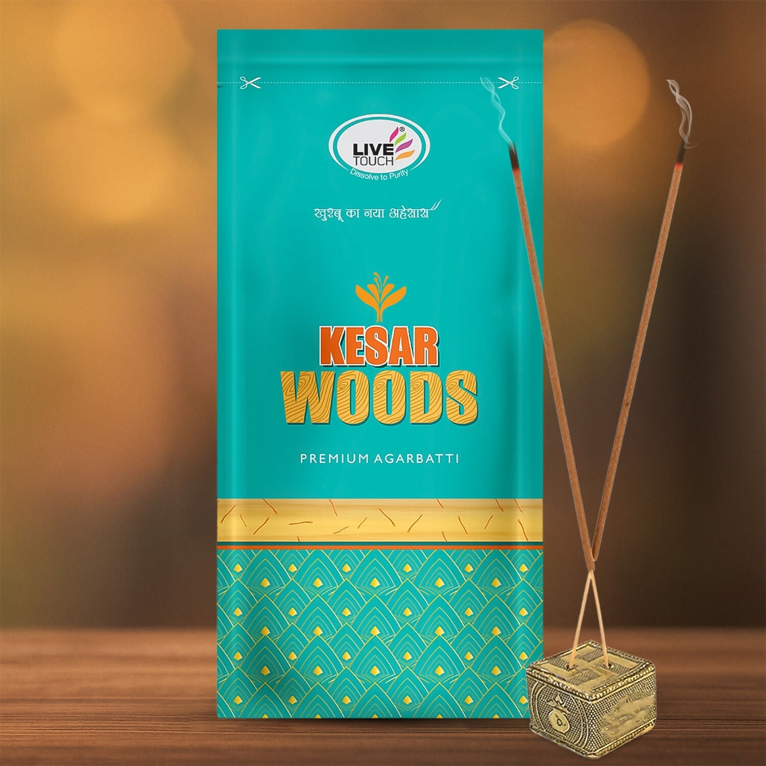 Live Touch Kesar Woods Premium Agarbatti
