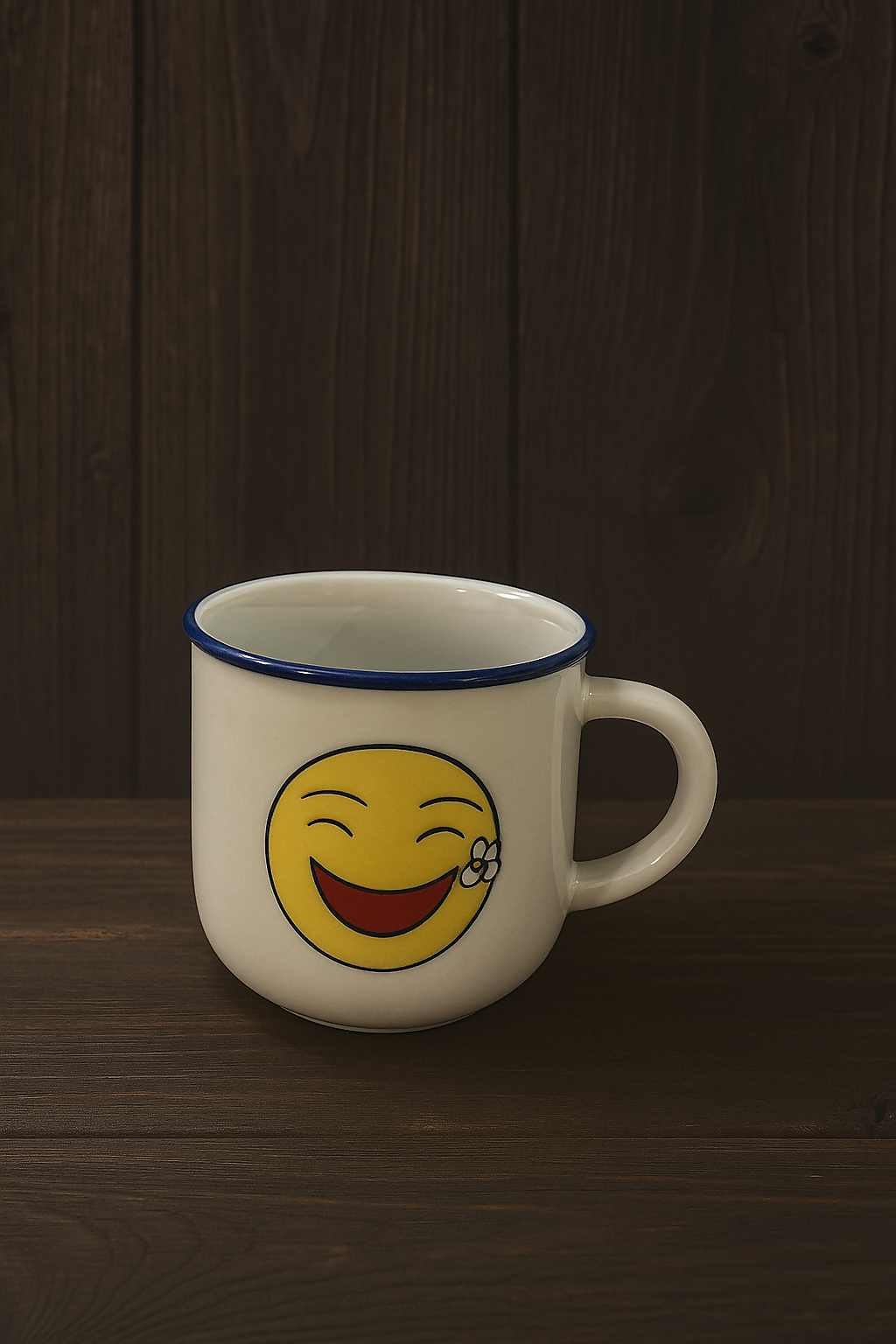 Set of 6 Ceramic Emoji Face Coffee Mugs – Cute and Funny Expression Printed Cups in Gift Box Packaging – Ideal for Tea, Milk, Cocoa, Office, Home or Gifting Use