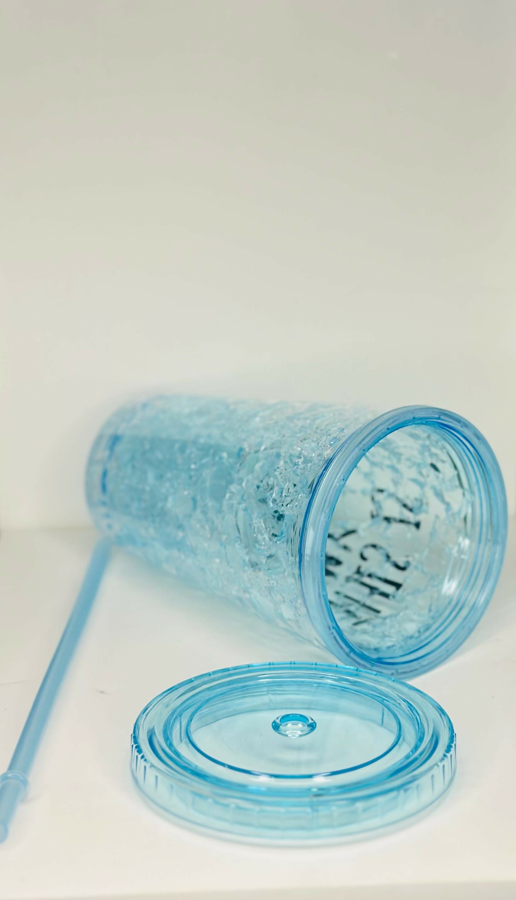"This Is My Drink" Blue Sipper Tumbler with Straw – Double Wall Iced Cup