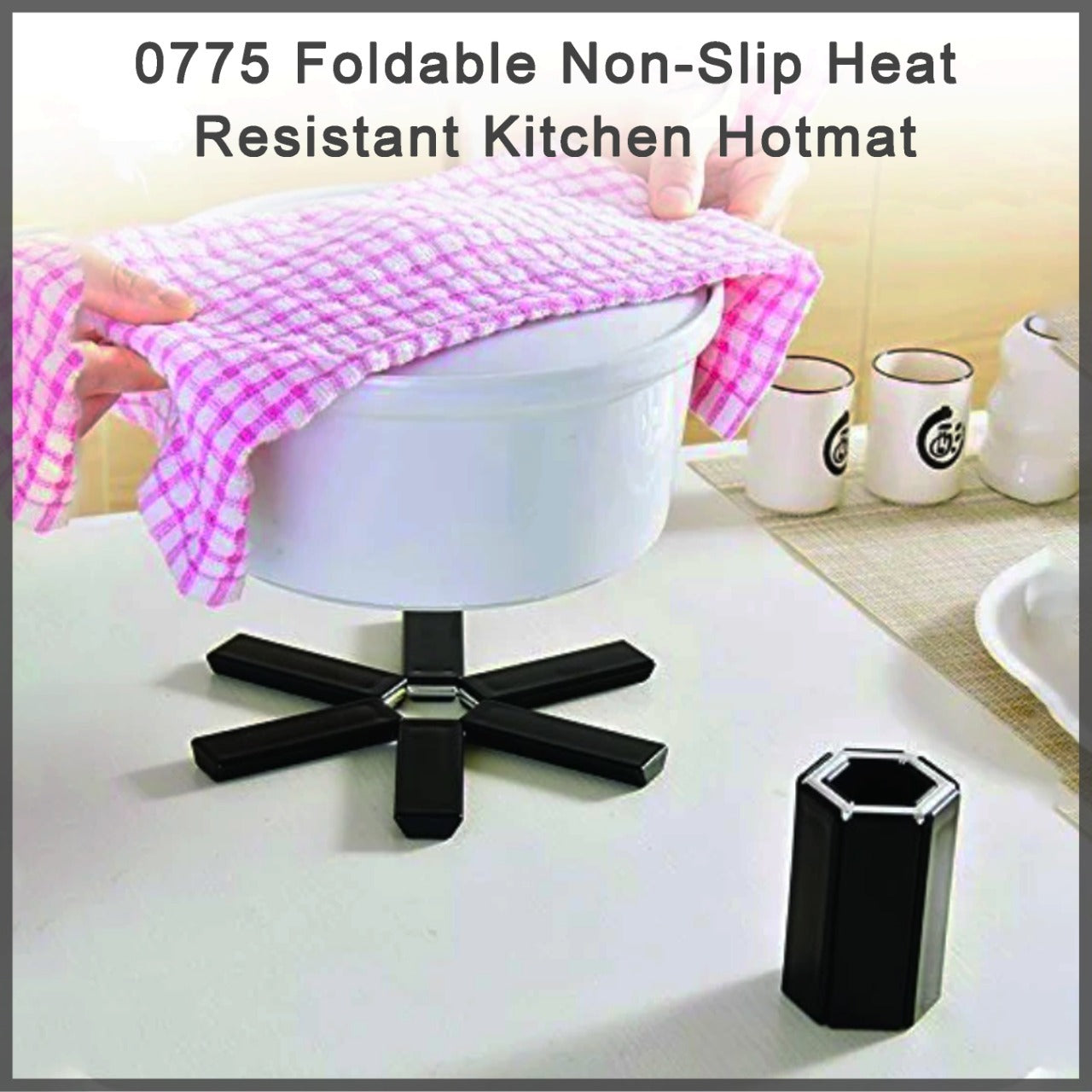 Foldable Non-Slip Heat-Resistant Hotmat for Kitchen – Compact and Durable