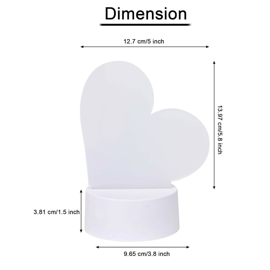 "Personalized LED Acrylic Message Board Lamp with Love Note Design – USB Rechargeable Night Light with Pen for Writing Custom Messages, Ideal for Anniversary, Valentine's Day, or Bedroom Decor
