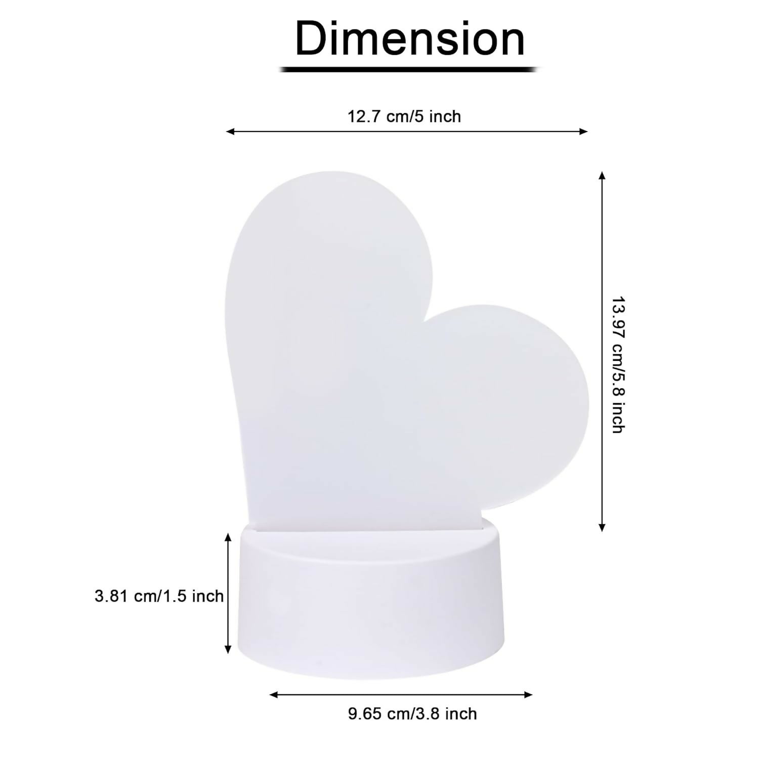 "Personalized LED Acrylic Message Board Lamp with Love Note Design – USB Rechargeable Night Light with Pen for Writing Custom Messages, Ideal for Anniversary, Valentine's Day, or Bedroom Decor