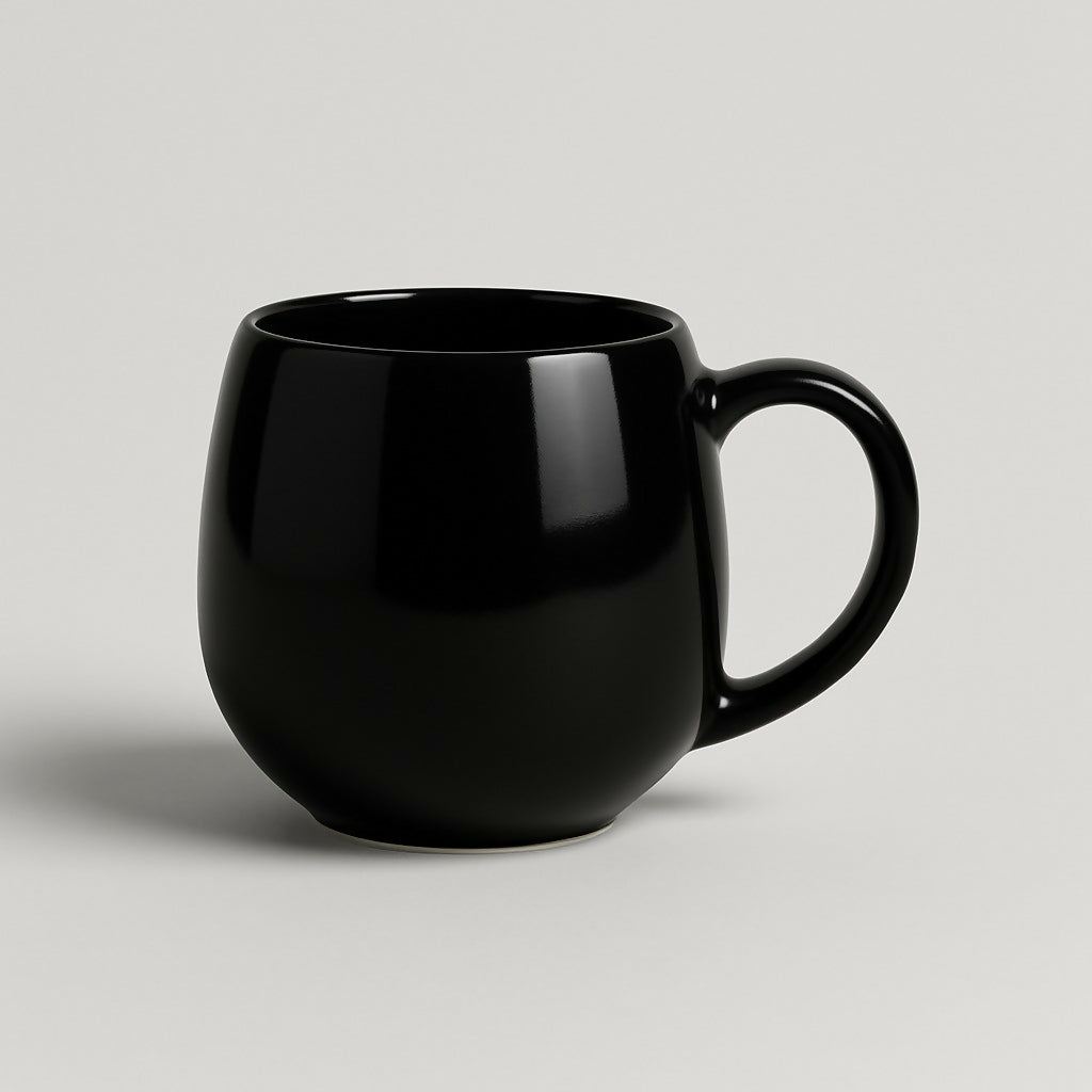 “I Love Her” Black Ceramic Coffee Mug with Handle – Romantic Gift Cup for Girlfriend, Wife, Anniversary, Valentine’s Day, Birthday & Special Occasions – Printed Tea & Coffee Cup for Her