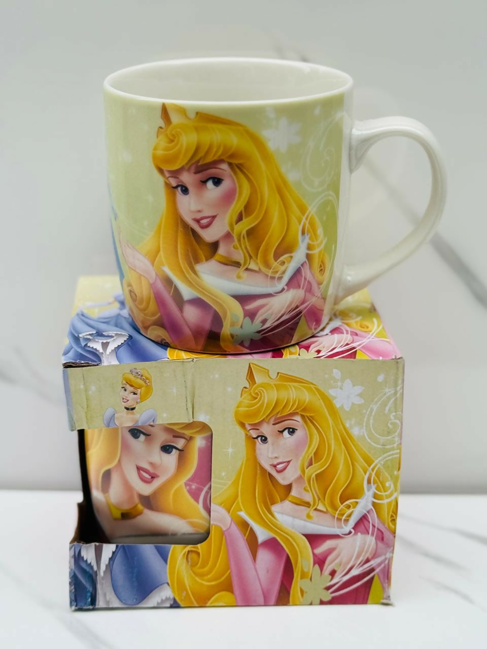 Cute Cartoon-Themed Ceramic Mug for Kids – Pink Printed Mug with Stylish Handle – Ideal for Gifting & Daily Use