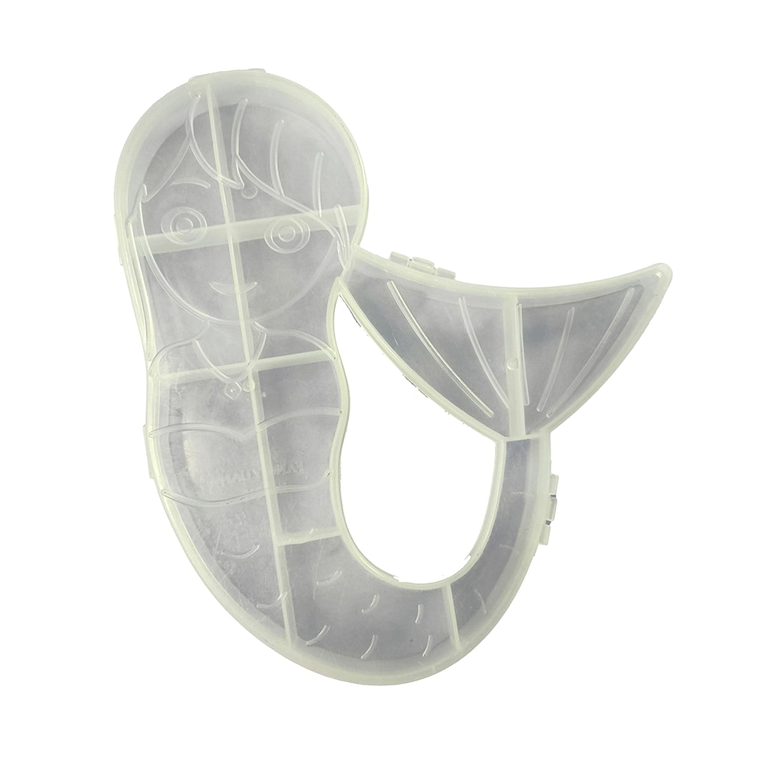 Mermaid Shape Plastic Storage Organizer Box (1 Pc)