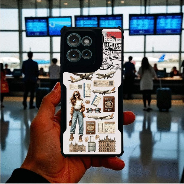 Travel Girl Vibes Mobile Cover For Motorola Edge 50 Neo