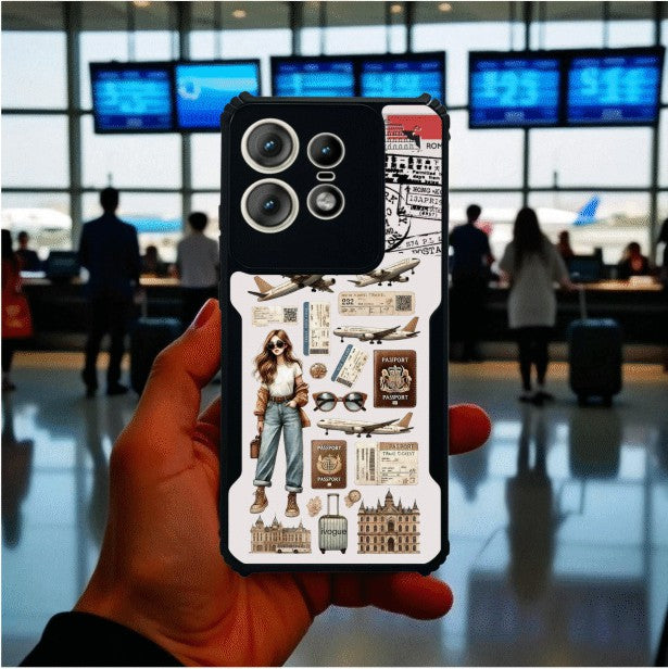 Travel Girl Vibes Mobile Cover For Motorola Edge 50 Pro