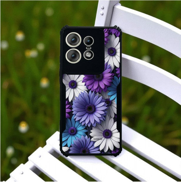 Violet Bloom Mobile Cover For Motorola Edge 50 Pro