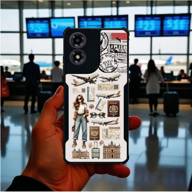 Travel Girl Vibes Mobile Cover For Motorola G04S