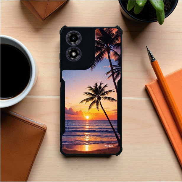 Sunset Vibes Mobile Cover For Motorola G04