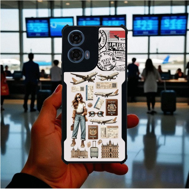 Travel Girl Vibes Mobile Cover For Motorola G24 Power