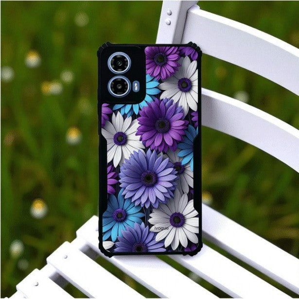 Violet Bloom Mobile Cover For Motorola G45