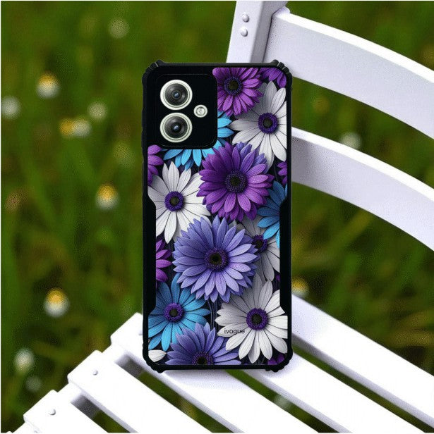Violet Bloom Mobile Cover For Motorola G64