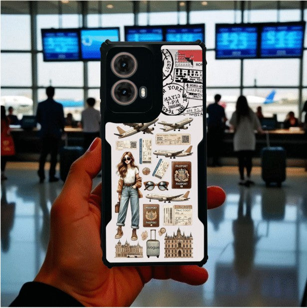 Travel Girl Vibes Mobile Cover For Motorola G85