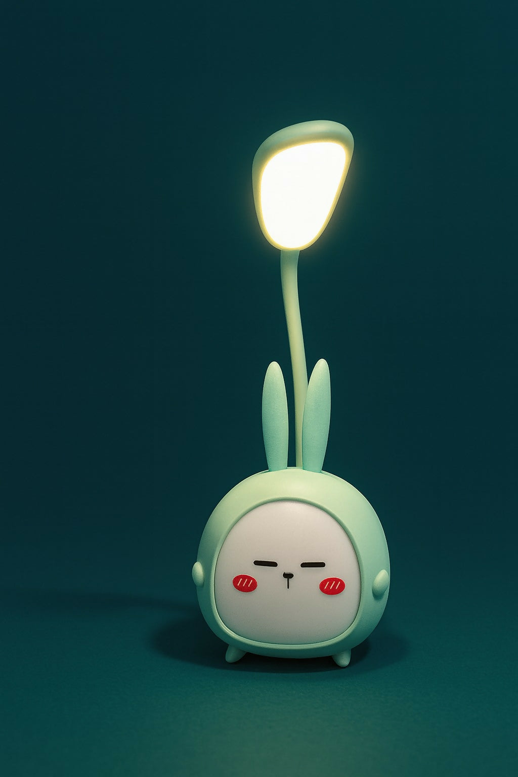 Cute Bunny Night Light with Flexible LED Lamp | Rechargeable Touch Control Table Lamp for Kids, Bedroom, Study, and Gift | Portable Cartoon Rabbit Desk Lamp with Soft Eye Protection Lighting