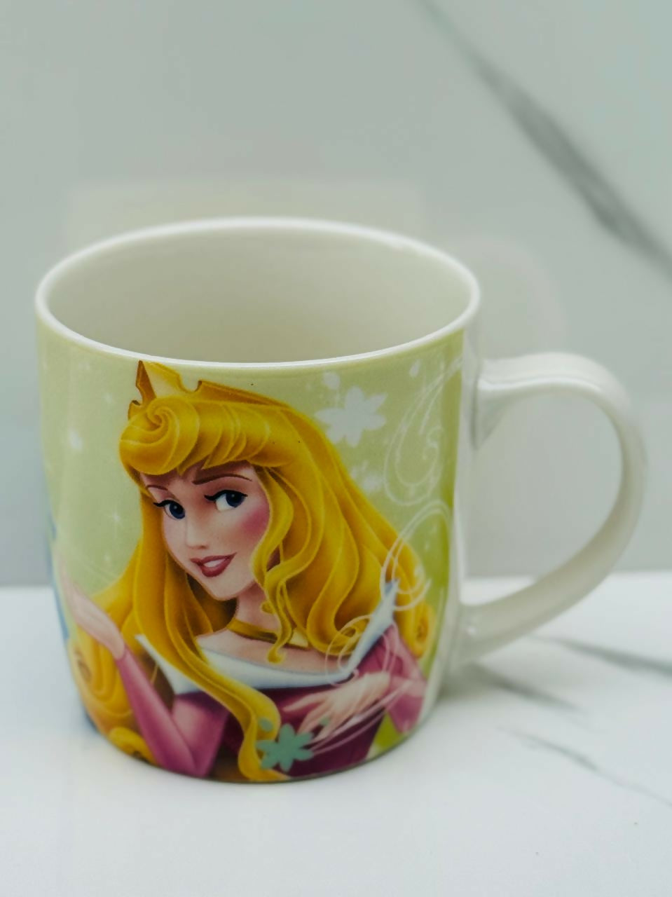 Cute Cartoon-Themed Ceramic Mug for Kids – Pink Printed Mug with Stylish Handle – Ideal for Gifting & Daily Use
