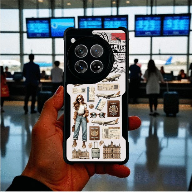Travel Girl Vibes Mobile Cover For Oneplus 12R