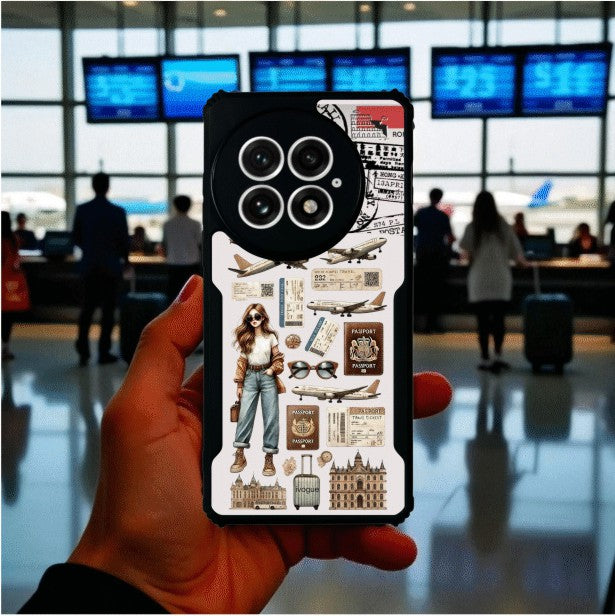 Travel Girl Vibes Mobile Cover For Oneplus 13