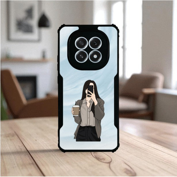 Coffee Girl Mobile Cover For OPPO F29