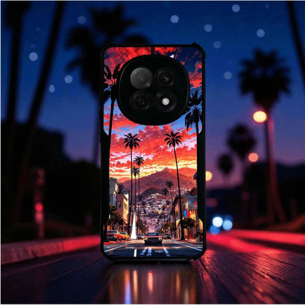 Palm City Nights Mobile Cover For OPPO F29 Pro