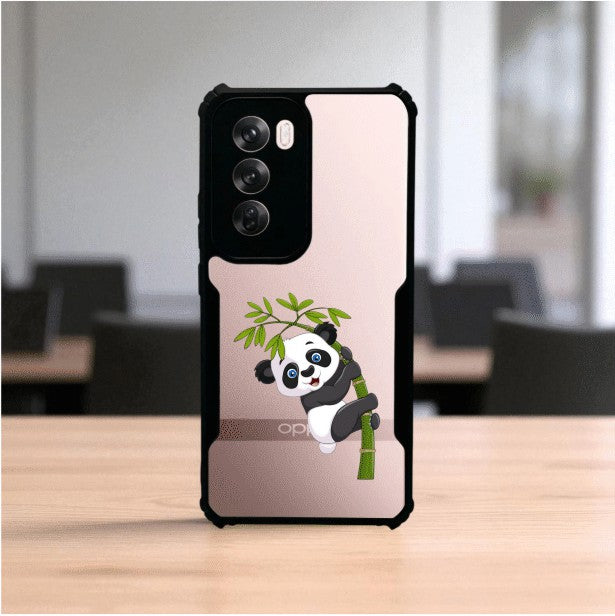 Panda and Tree Mobile Cover For Oppo Reno 12