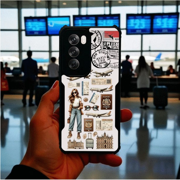 Travel Girl Vibes Mobile Cover For Oppo Reno 12