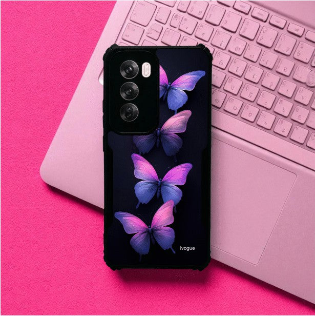 Galaxy Butterflies Mobile Cover For Oppo Reno 12 Pro