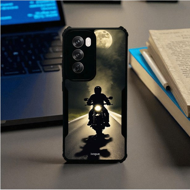 Bike Rider Mobile Cover For Oppo Reno 12