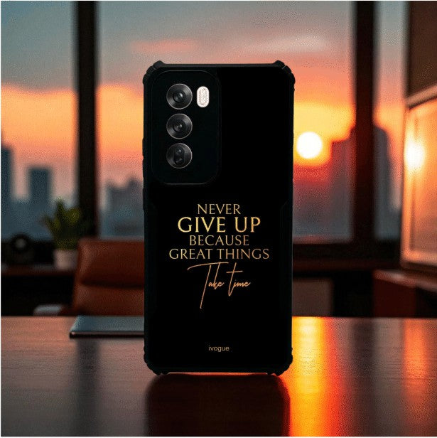Never Give Up Mobile Cover For Oppo Reno 12