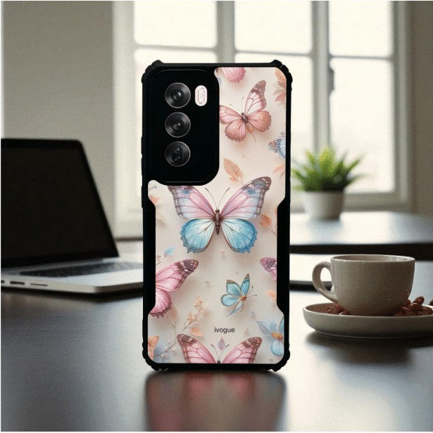 Butterfly Bloom Mobile Cover For Oppo Reno 12