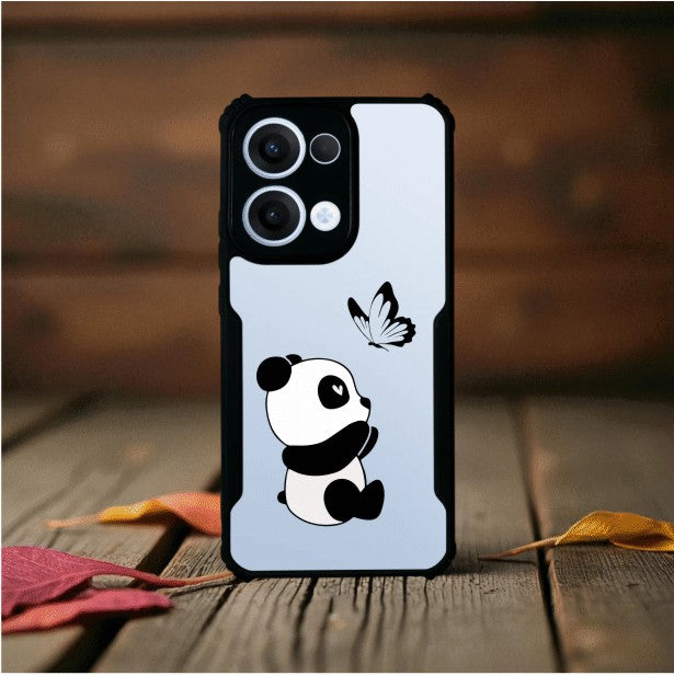 Panda and Butterfly Mobile Cover For OPPO Reno 13