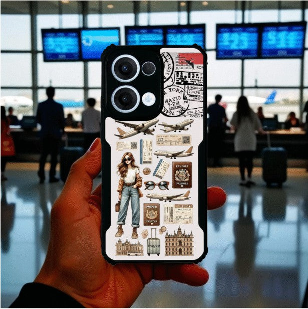 Travel Girl Vibes Mobile Cover For OPPO Reno 13